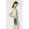 Hand-Knitted Floral Phone and Water Bottle Bag
