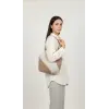 Handmade Two-Tone Shoulder Bag
