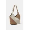 Handmade Two-Tone Shoulder Bag