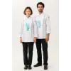 Chef Jacket Polyester-Viscose Alpaca Fabric - White/Black