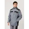 Reflektör Detaylı Parka - Gri-Siyah