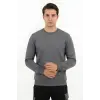 Sanfords Mens Crew-Neck Sweatshirt 82% Cotton Winter - Charcoal