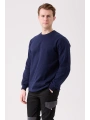 Galanthus Basic Sweatshirt - Uzun Kollu, Pamuklu, Rahat Kesim, Günlük Ve İş Kullanımı İçin