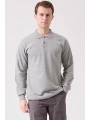 Herba Polo Sweat Erkek Uzun Kollu Pamuklu Sweatshirt İş Ve Günlük Kullanım İçin