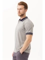 Hornet Polo Tişört - Şeritli Yaka Ve Kol Detaylı Erkek Polo Tişört Şık Tasarım
