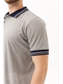 Hornet Polo Tişört - Şeritli Yaka Ve Kol Detaylı Erkek Polo Tişört Şık Tasarım