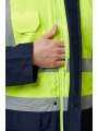 Linum Reflektörlü İş Güvenliği Parkası - Su Ve Rüzgar Geçirmez, Yüksek Görünürlüklü Kışlık Mont