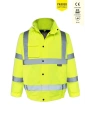 Olympus Essential Hi Vis Bomber Lined Reflektörlü Kışlık Mont Su Geçirmez Soğuk Hava Koruyucu
