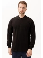 Padus %100 Pamuk Polo Yaka Uzun Kollu T-shirt Şık Ve Konforlu İş Ve Genel Kullanım