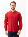 Padus %100 Pamuk Polo Yaka Uzun Kollu T-shirt Şık Ve Konforlu İş Ve Genel Kullanım