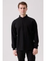 Sanfords Polo Sweatshırt – Erkek Siyah Uzun Kollu Polo Yaka Sweatshirt