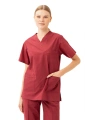 Santolina V Yaka Üniforma - Doktor, Hemşire, Sağlık Çalışanları İçin Rahat Ve Dayanıklı Scrubs