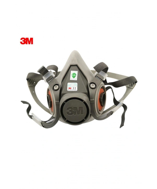 3m 6200 Yarım Yüz Maske –  Solunum Koruyucu, Ayarlanabilir Askılı Endüstriyel Maske