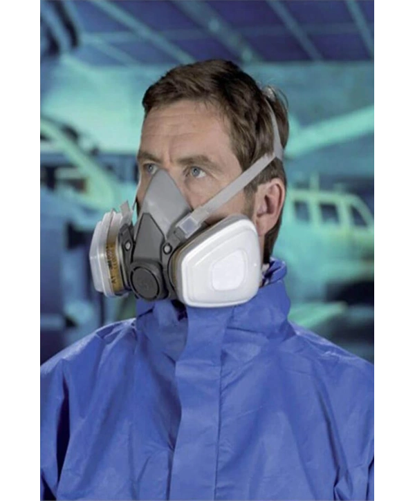 3m 6200 Yarım Yüz Maske –  Solunum Koruyucu, Ayarlanabilir Askılı Endüstriyel Maske