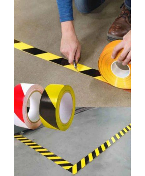 5 Cm X 30 M Sarı-siyah Yer İşaretleme Bandı – Güvenlik Ve Uyarı Çözümü