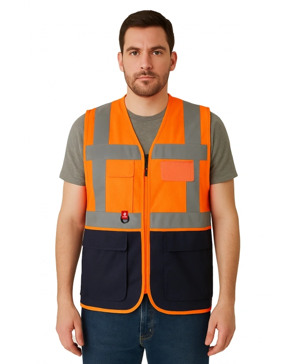 Abisko Executive Reflektörlü İş Güvenliği Yeleği - Yüksek Görünürlüklü, Çok Cepli, Dayanıklı Ve Fonksiyonel