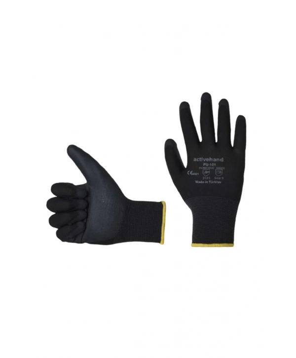 Activehand Pu-101 Poliüretan Kaplamalı İş Eldiveni Kaymaz Ve Dayanıklı Koruyucu
