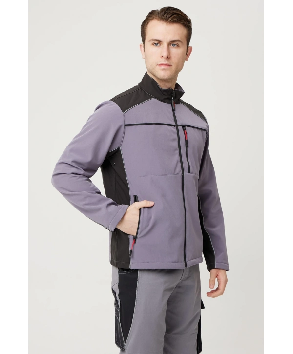 Allium Softshell Mont Suya Dayanıklı Rüzgar Kesici Termal İç Astarlı