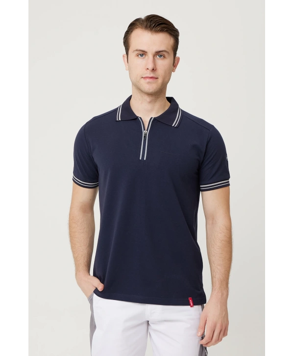 Asperula Polo Yaka T-shirt - Fermuarlı, Nefes Alabilir, Şık Ve Rahat Tasarım