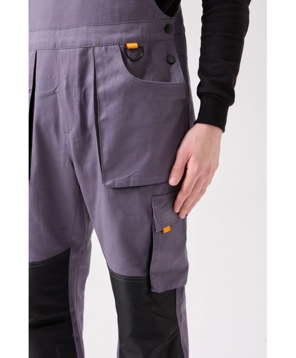 Baccata Bahçıvan Tulum Erkek İş Güvenliği Kot Salopet Dayanıklı Denim Tulum Çok Cepli