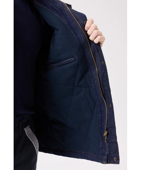 Buhara Mont Kot Kumaş Reflektörlü İş Montu Kışlık Erkek Soğuk Hava Dayanıklı Dış Giyim