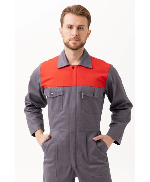 Carica Yazlık Tulum Gri-kırmızı