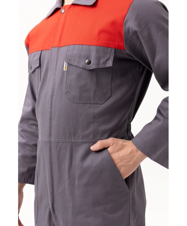 Carica Yazlık Tulum Gri-kırmızı