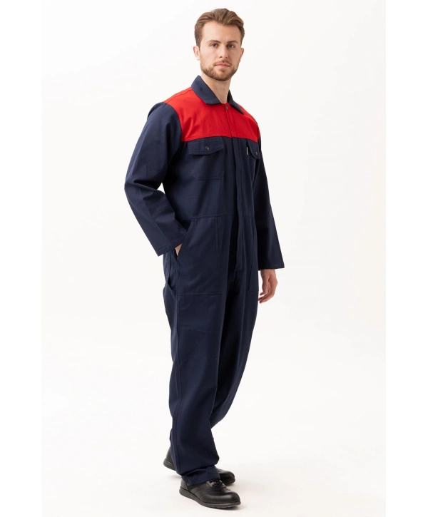 Carica Yazlık Tulum Lacivert-kırmızı