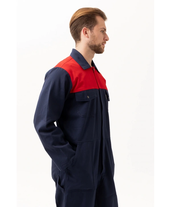 Carica Yazlık Tulum Lacivert-kırmızı