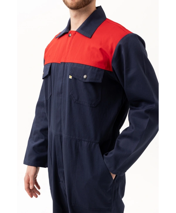 Carica Yazlık Tulum Lacivert-kırmızı