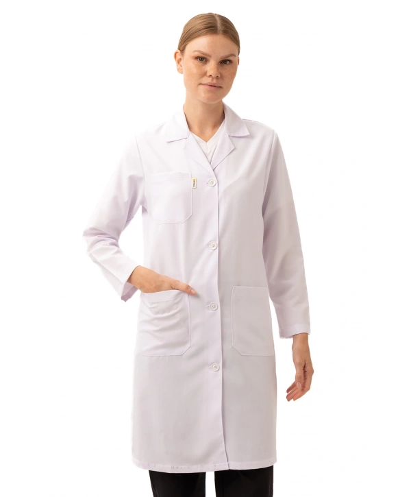 Cordata Kadın Beyaz Doktor Hemşire Laboratuvar Önlüğü Şık Dayanıklı Ve Konforlu