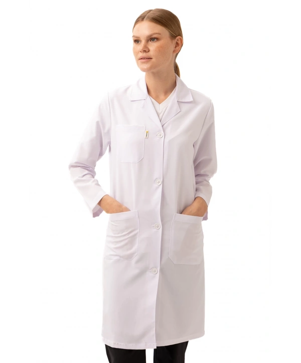 Cordata Kadın Beyaz Doktor Hemşire Laboratuvar Önlüğü Şık Dayanıklı Ve Konforlu