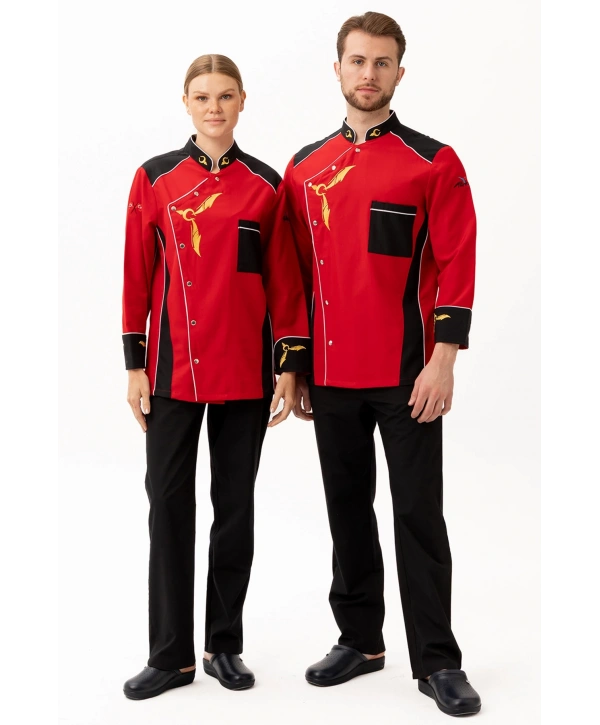 Crenata Şef Aşçı Ceketi - Şık Ve Dayanıklı, Nefes Alabilir, Profesyonel Mutfak Kullanımı İçin