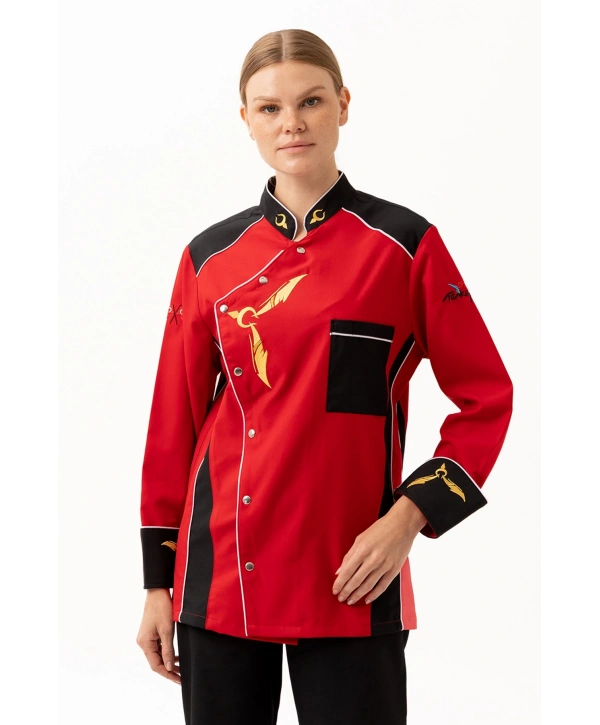 Crenata Şef Aşçı Ceketi - Şık Ve Dayanıklı, Nefes Alabilir, Profesyonel Mutfak Kullanımı İçin