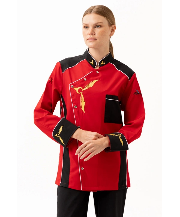 Crenata Şef Aşçı Ceketi - Şık Ve Dayanıklı, Nefes Alabilir, Profesyonel Mutfak Kullanımı İçin
