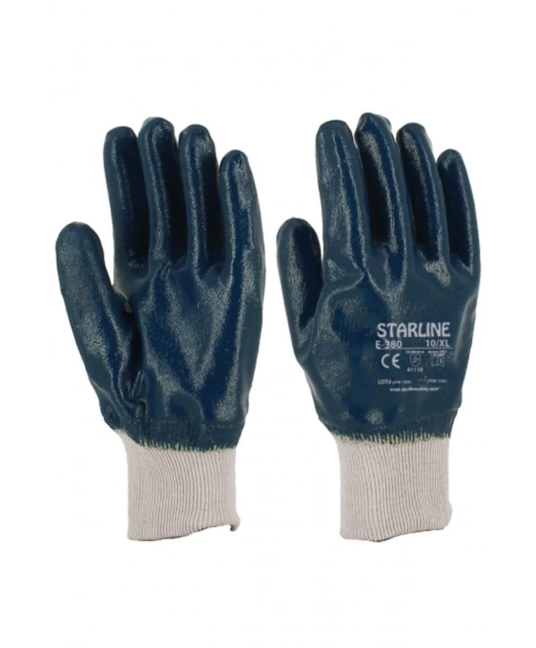Eldiven: Starline E-380 Tam Kaplamalı Petrolcü Eld Mavi