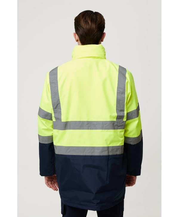 Eradium 5n1 Reflektörlü İş Güvenliği Parkası - Su Ve Rüzgar Geçirmez, Yüksek Görünürlüklü Kışlık Mont