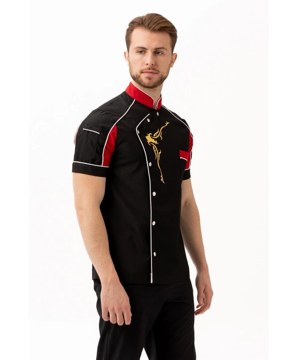 Evereste Kısa Kollu Şef Aşçı Ceketi - Nefes Alabilir, Hafif Ve Şık Tasarım