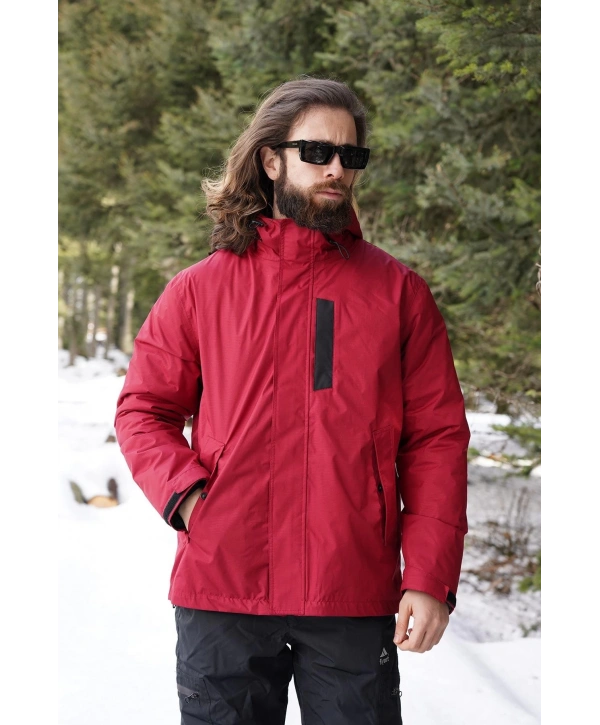 Fiyort Fy 76 Floyen Polarlı Su Geçirmez Outdoor Yağmurluk Mont – Erkek Kapüşonlu Ceket