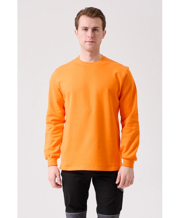 Galanthus Basic Sweatshirt - Uzun Kollu, Pamuklu, Rahat Kesim, Günlük Ve İş Kullanımı İçin
