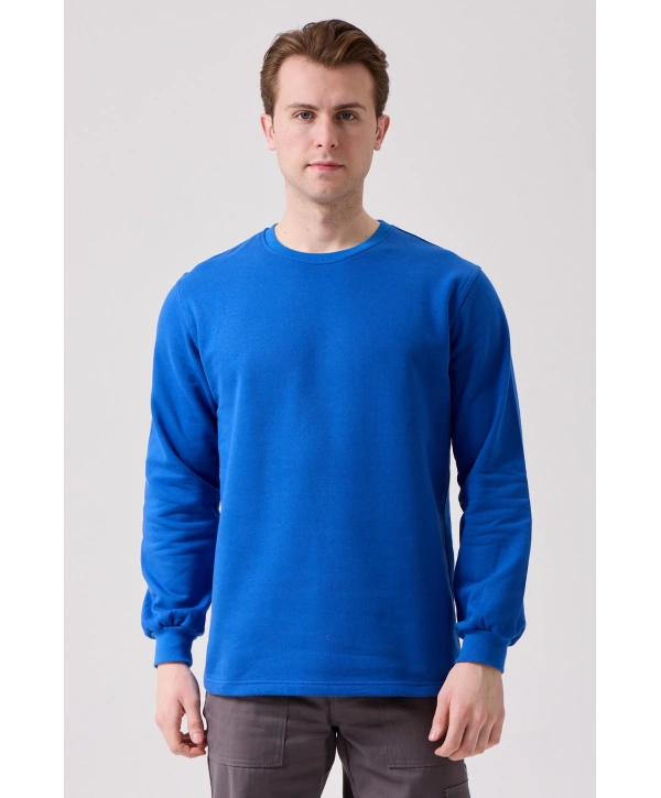 Galanthus Basic Sweatshirt - Uzun Kollu, Pamuklu, Rahat Kesim, Günlük Ve İş Kullanımı İçin