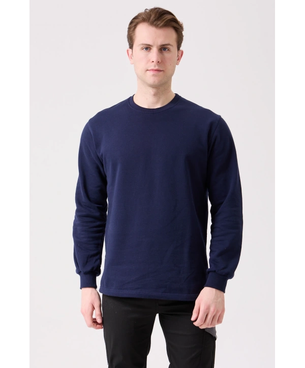 Galanthus Basic Sweatshirt - Uzun Kollu, Pamuklu, Rahat Kesim, Günlük Ve İş Kullanımı İçin