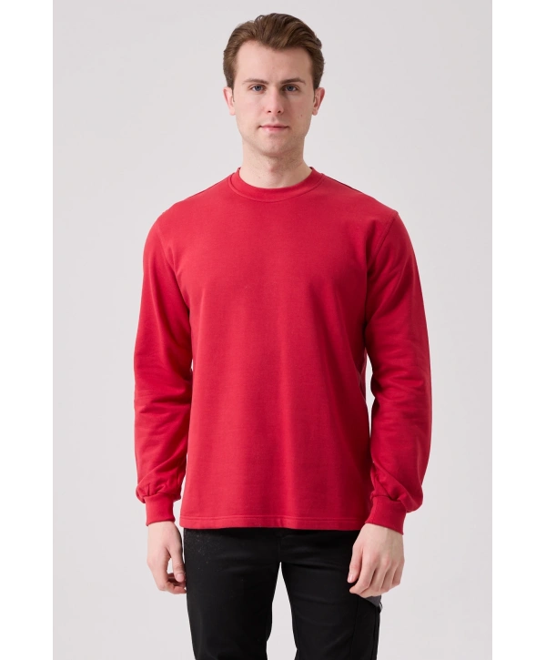 Galanthus Basic Sweatshirt - Uzun Kollu, Pamuklu, Rahat Kesim, Günlük Ve İş Kullanımı İçin