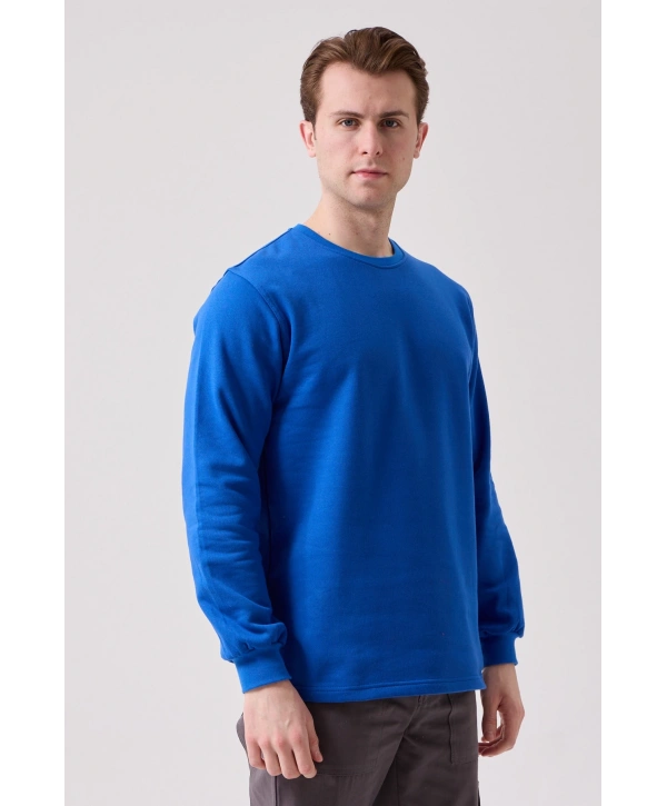 Galanthus Basic Sweatshirt - Uzun Kollu, Pamuklu, Rahat Kesim, Günlük Ve İş Kullanımı İçin