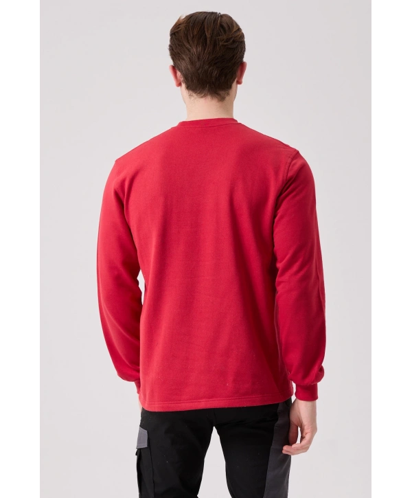 Galanthus Basic Sweatshirt - Uzun Kollu, Pamuklu, Rahat Kesim, Günlük Ve İş Kullanımı İçin