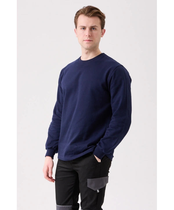 Galanthus Basic Sweatshirt - Uzun Kollu, Pamuklu, Rahat Kesim, Günlük Ve İş Kullanımı İçin