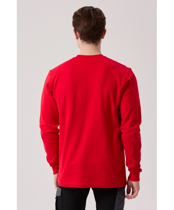 Galanthus Basic Sweatshirt - Uzun Kollu, Pamuklu, Rahat Kesim, Günlük Ve İş Kullanımı İçin
