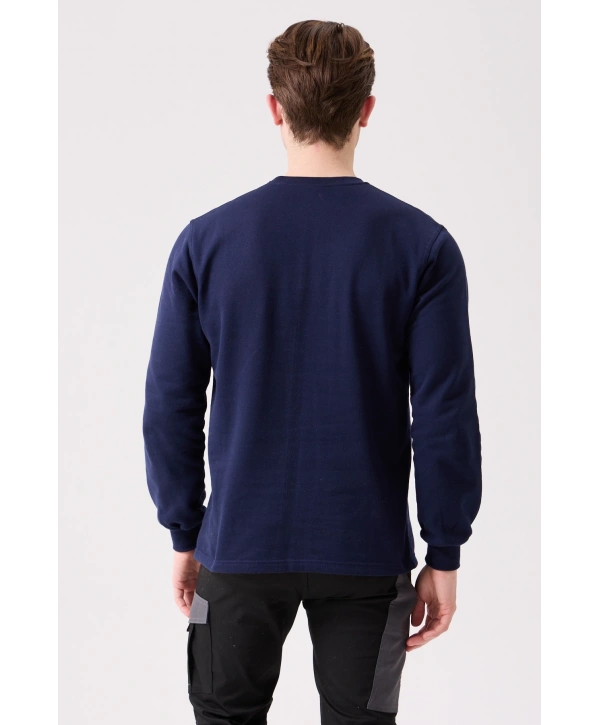 Galanthus Basic Sweatshirt - Uzun Kollu, Pamuklu, Rahat Kesim, Günlük Ve İş Kullanımı İçin