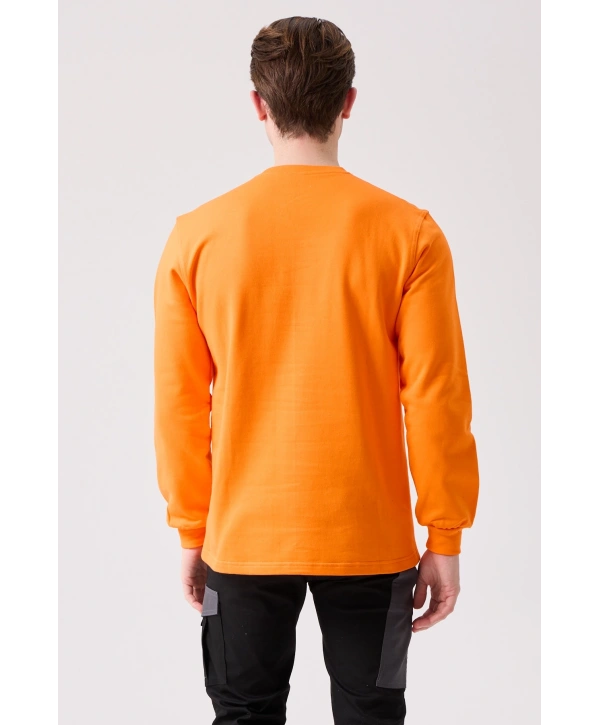 Galanthus Basic Sweatshirt - Uzun Kollu, Pamuklu, Rahat Kesim, Günlük Ve İş Kullanımı İçin