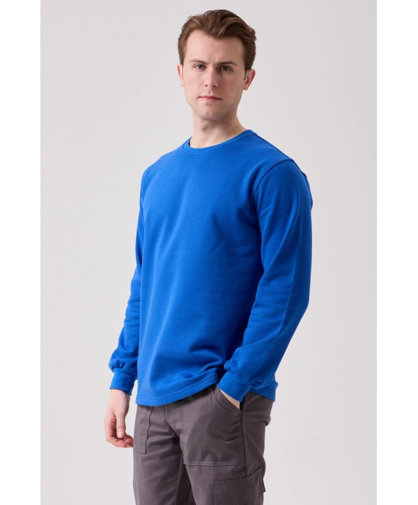 Galanthus Basic Sweatshirt - Uzun Kollu, Pamuklu, Rahat Kesim, Günlük Ve İş Kullanımı İçin